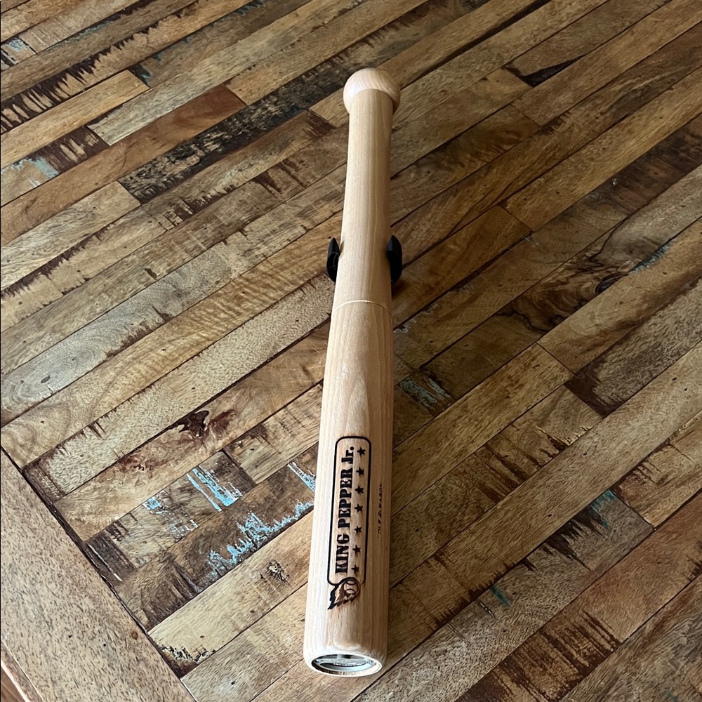 Cole & Mason King Pepper Wooden Baseball Bat Pepper Mill